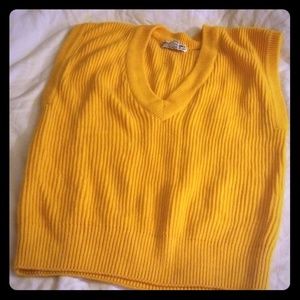 Retro Yellow Sweater Vest
